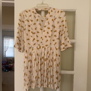 Free People Floral Tunic Mini Dress Size 2